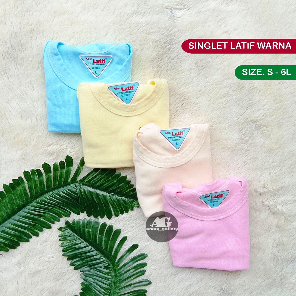 3 pc - SINGLET LATIF  | Kaos dalam anak | kaos kutang sunflower | singlet anak