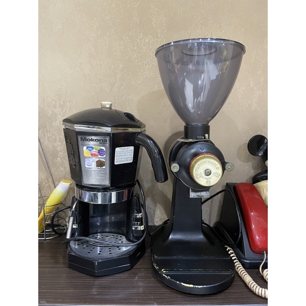Mokona Bialetti dan Flying Eagle espresso machine mesin giling kopi second preloved