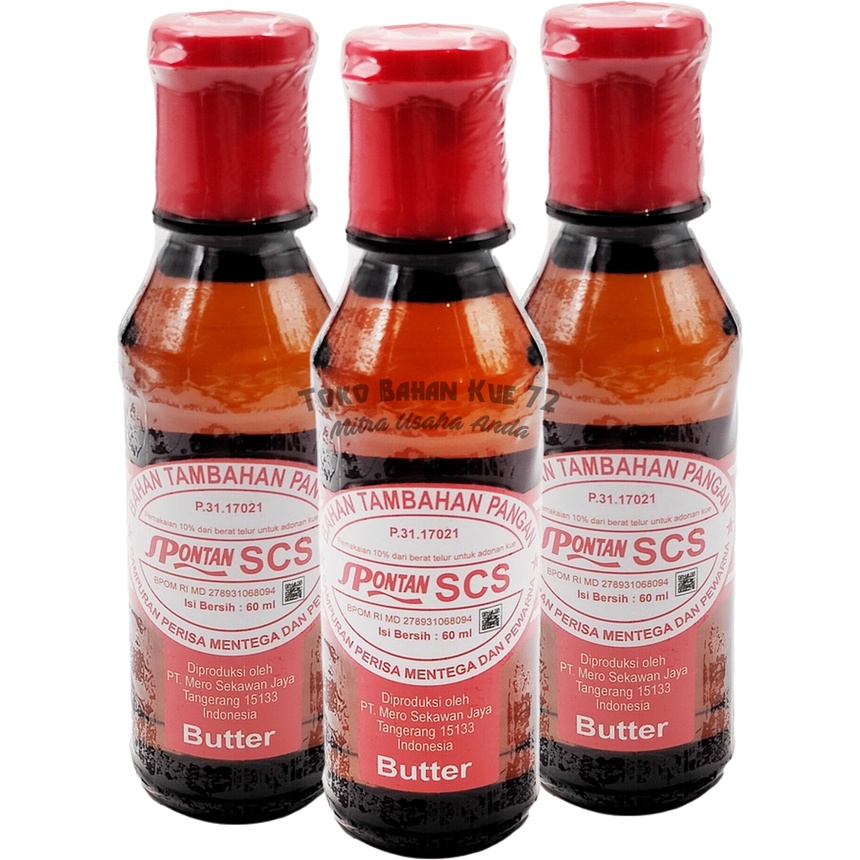 

Spontan SCS Butter 60ml Cake Softener Pelembut Kue Martabak & Cake