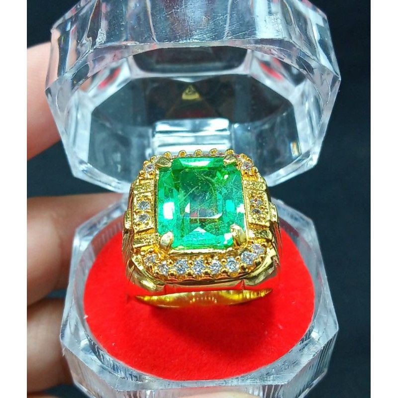 Batu Permata Emerald Jamrud Colombia Catam Asli kualitas Super HQ Termurah harga discon