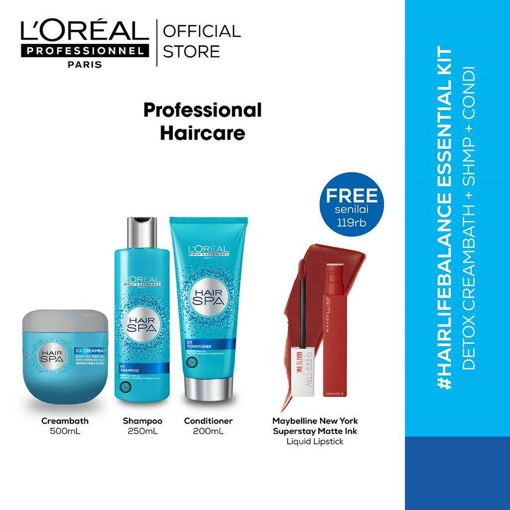 Jual L'Oreal Hair Spa Detox (DX) Essential Kit | Shopee Indonesia