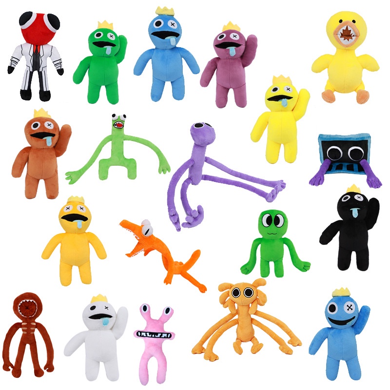 30 / 20cm Rainbow Friends Boneka Roblox Game Peripheral Bahan Plush Warna Pelangi Untuk Hadiah Natal