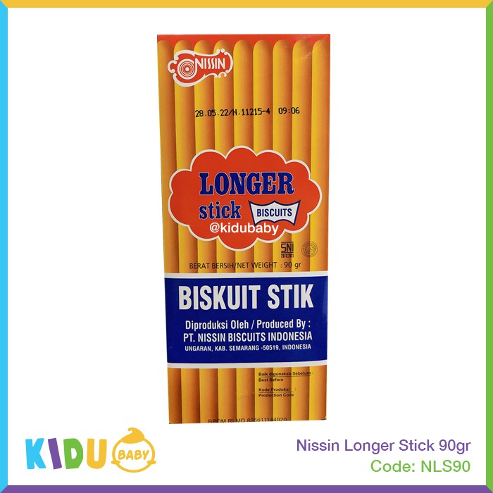 Nissin Longer Stick 90gr Kidu Baby