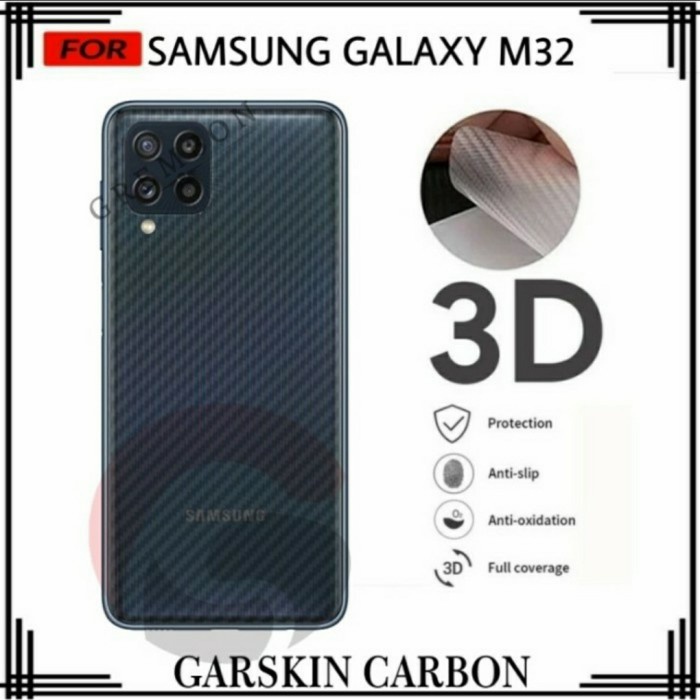 Back Skin Carbon Samsung M22 M32 - Skin Carbon Samsung M32 M22 2021 - SC