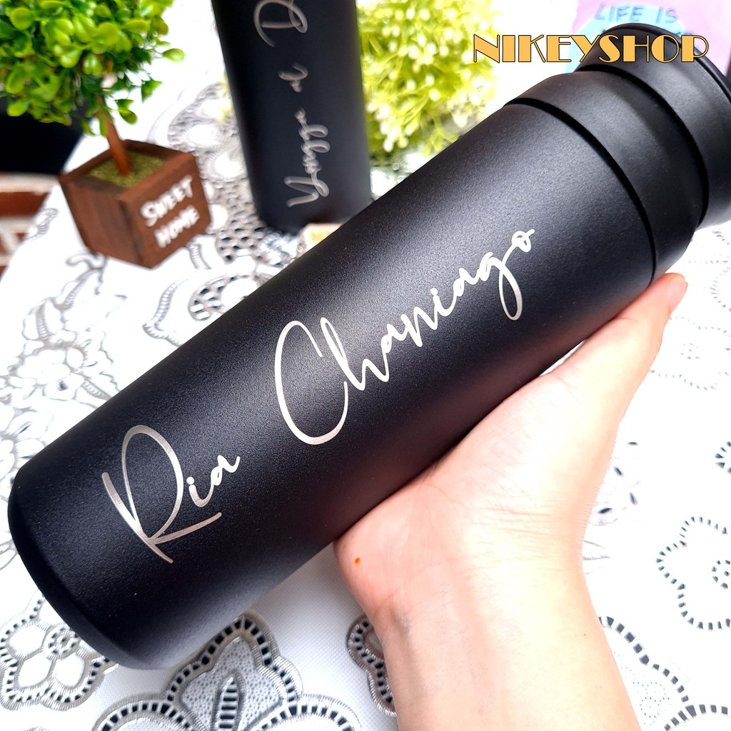 Botol Tumbler Custom, Grafir Nama