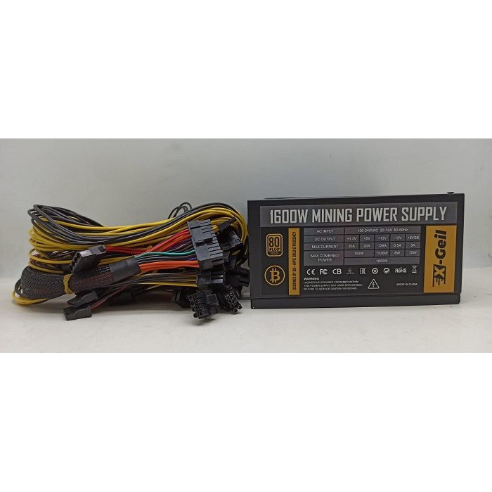 Power Supply X-GEIL 1600W Mining PSU Gold