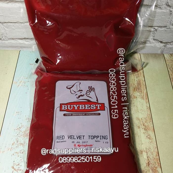 

Red Velvet Topping Marizza 1kg- Kemasan Ekonomis- Best Product!