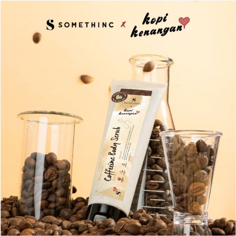 SOMETHINC Coffeeinc X Kopi Kenangan Body Scrub | Lip Scrub Lulur Coffee