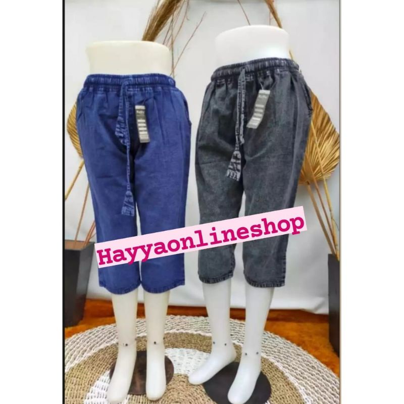 TERBARU/TERMURAH/Celana Wanita Luna Levis Pendek 7/8