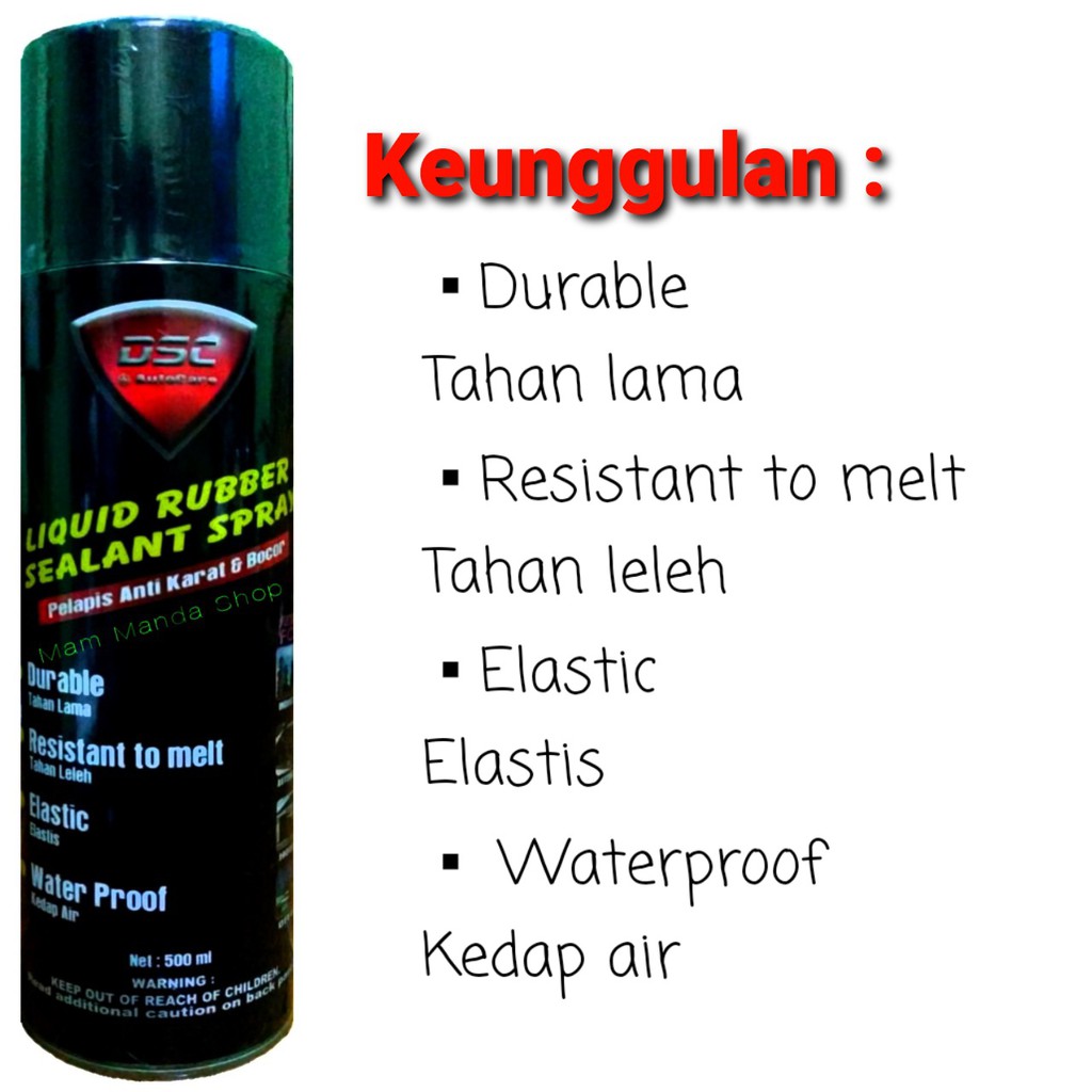 DSC Anti Bocor / Pelapis Anti Bocor / Liquid Rubber Sealant Spray 500ml