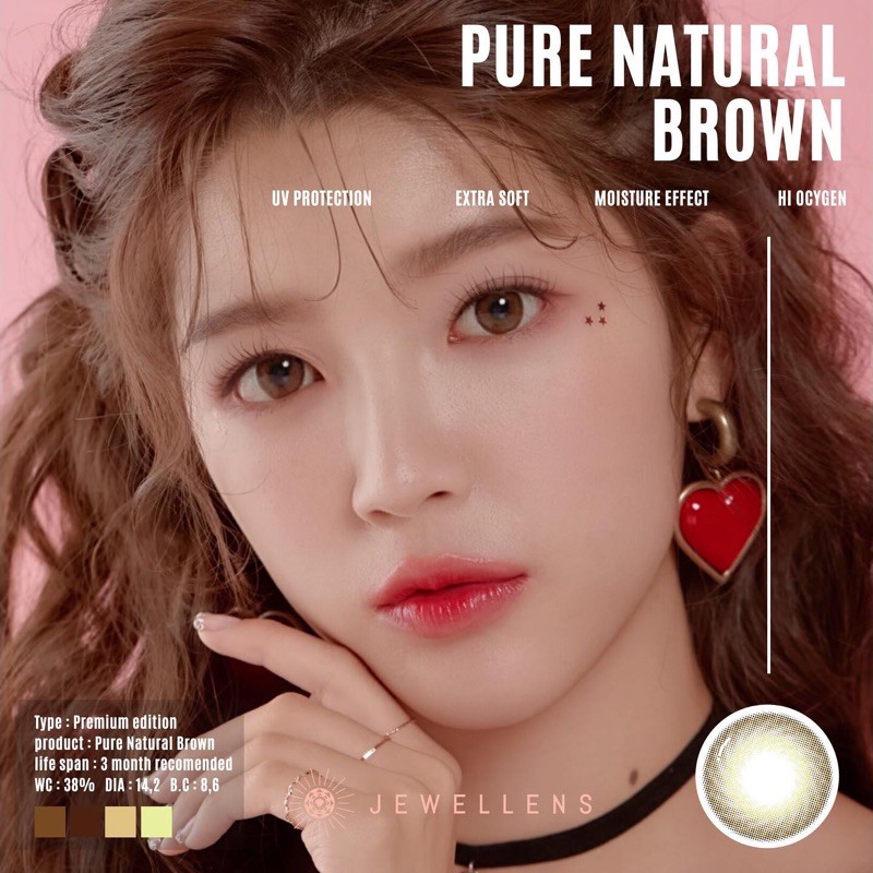Pure Natural Brown SOFTLENS KOREA JEWELLENS
