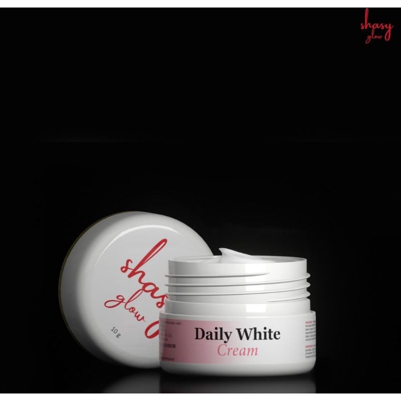 shasy glow daily white cream segel reg bpom original