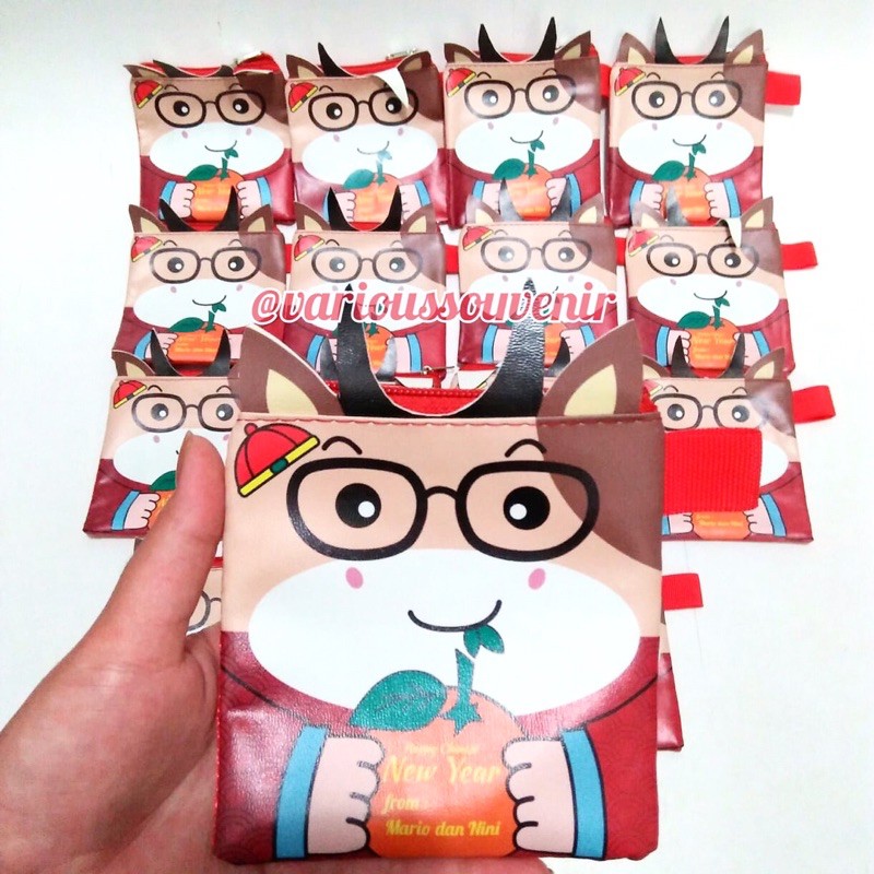 Dompet Angpao Imlek Custom Tahun 2023 Nama Sama Gambar Sama Minim 25pcs Shio Kelinci Rabbit Bunny 3D