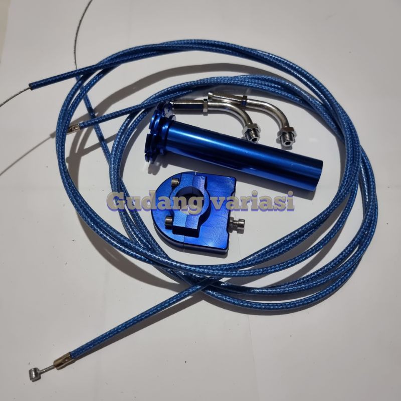 PAKET GAS SPONTAN 2 KABEL 190 CM CNC PLUS KABEL GAS DAN L GAS FULL SET CRF KLX DRACKER MIO WR 115