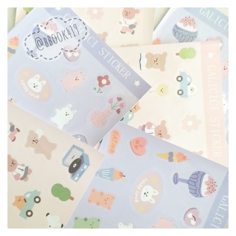 

1 LEMBAR STIKER KOREA TEMA BERUANG SEKOLAH BEAR DESSERT MAKANAN LUCU MURAH BULLET JURNAL DIY DIARY