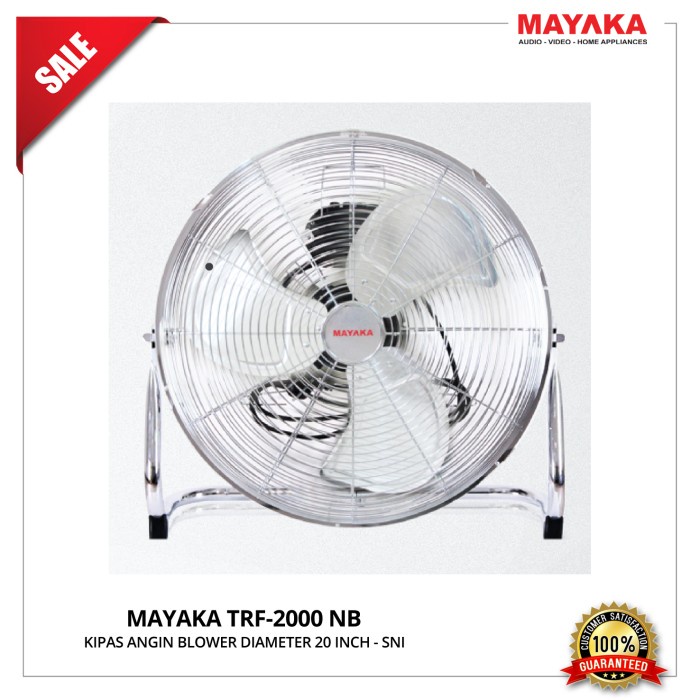 Floor Fan Mayaka 20&quot; TRF-2000 NB | Kipas angin lantai duduk origilal