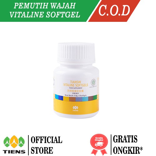 

Tiens Vitaline Softgel Isi 30 Softgels - GRATIS BUBBLE WRAP - Vitamin Kulit | Pemutih Badan TIanshi