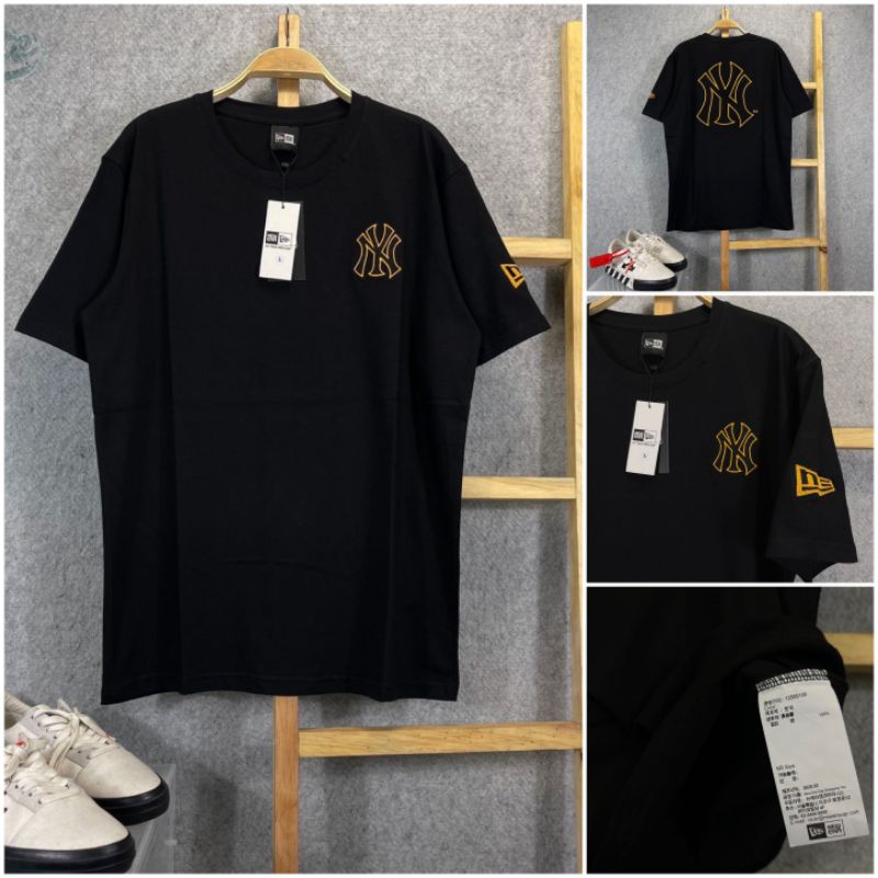 kaos pria NY new era york yankees lengan pendek premium logo bordir
