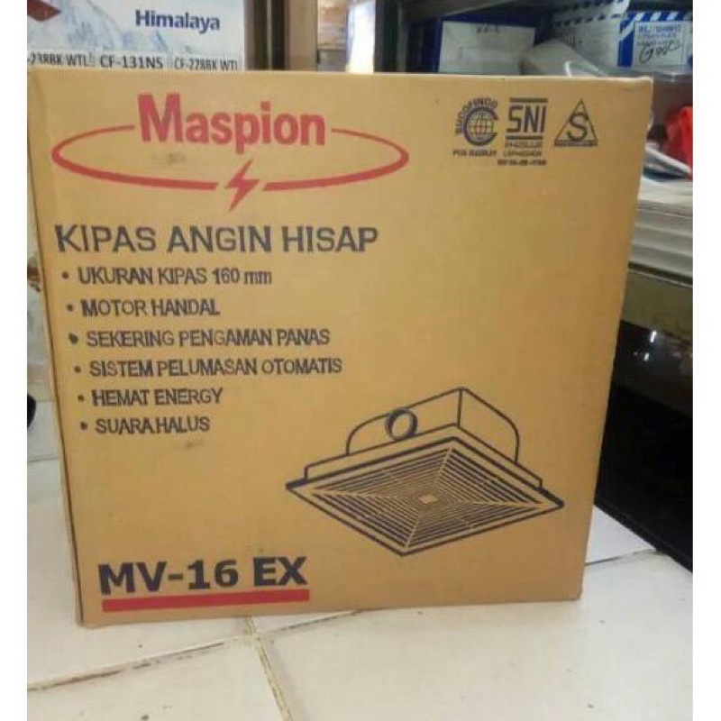 NEW DEALS Maspion MV16EX Exhaust Fan Plafon / Heksos / Kipas Angin Hisap Dapur Kamar Mandi Kamar