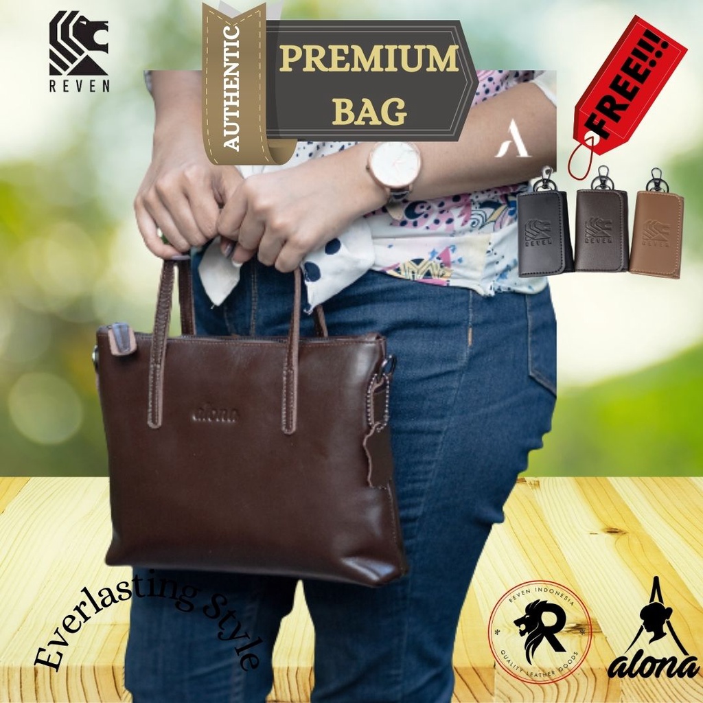 Hand Bag Wanita Kulit Asli Ori Tas Bahu Wanita Shoulder Bag Simpel Tas Wanita Terbaru Tas Selempang 