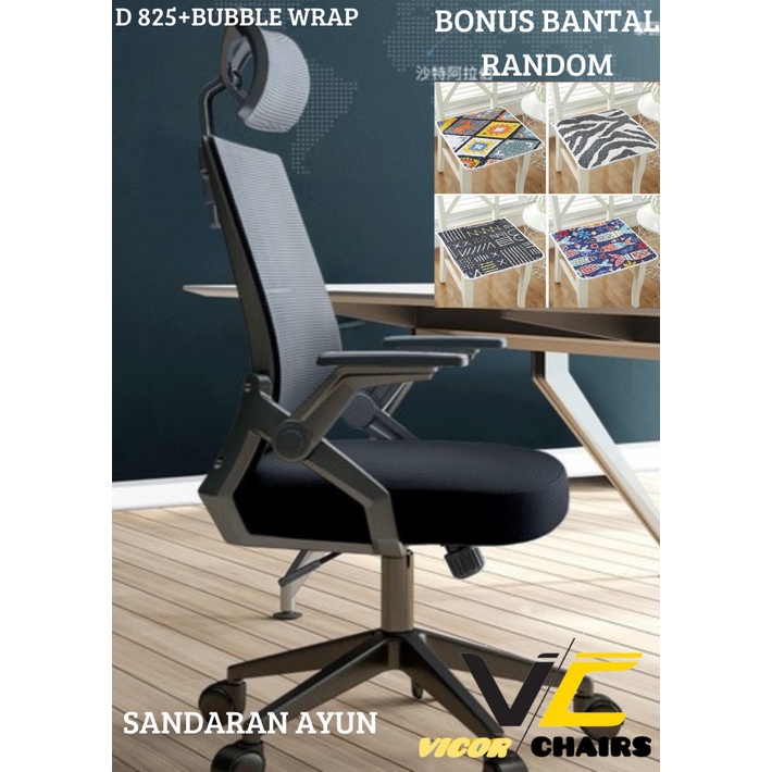 Kursi Kantor,Kursi Gamer,Kursi Sesuai Foto Iklan-D825 Black+bubble