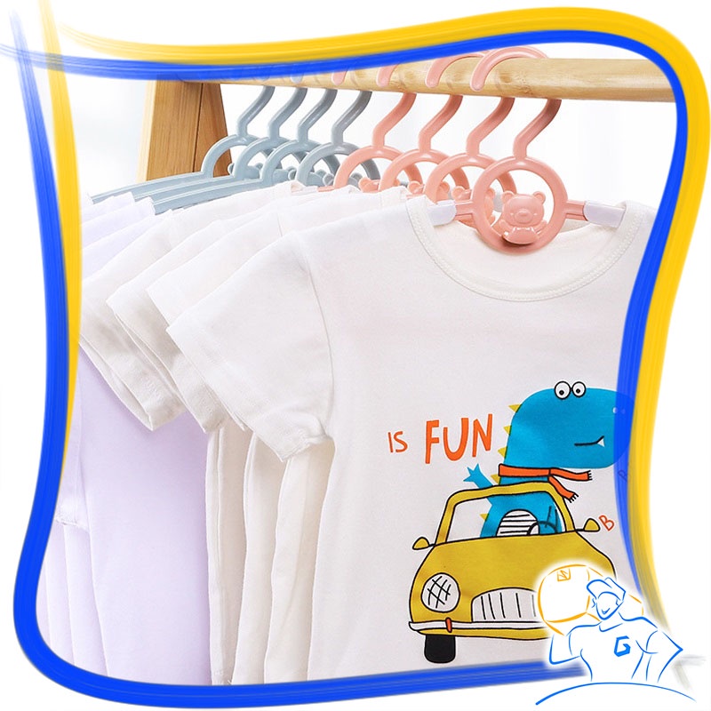 Hanger Setelan Anak Bayi Gantungan Baju Baby Display Motif Beruang