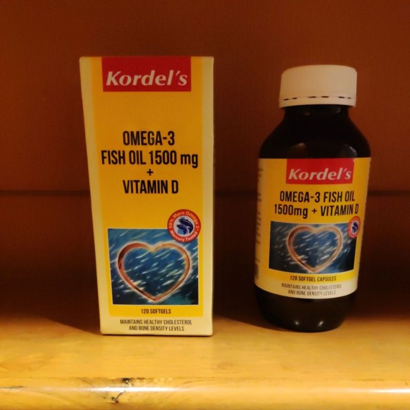 Kordel's Omega-3 Fish Oil 1500mg + Vitamin D