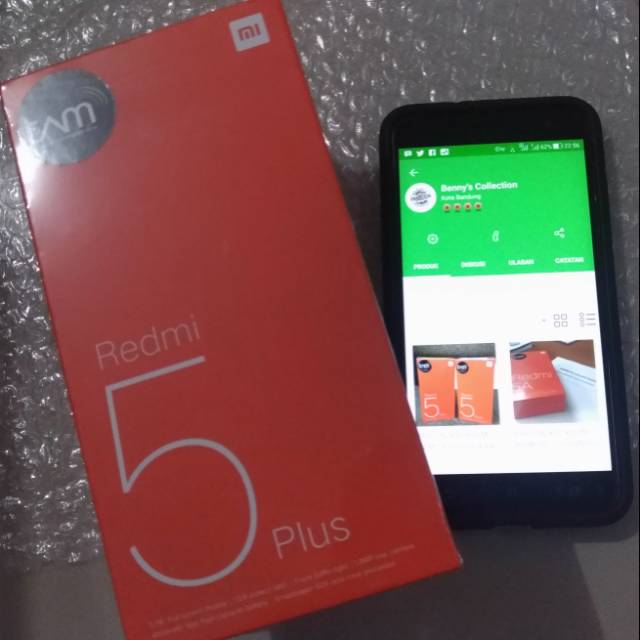XIAOMI REDMI 5 PLUS GOLD RAM 4GB ROM 64GB BARU GARANSI TAM