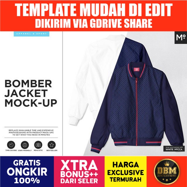 Bomber Jacket Mockup- Adobe Photoshop