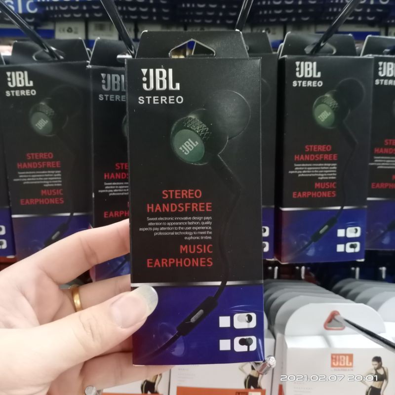 HEADSET JBL QP001 + MIC EXTRA BASS STEREO HF JBL SUARA BAGUS MANTAP BETUL