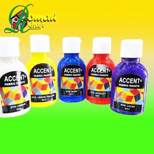 

Cat Tekstil 30ml kaos dan T-Shirt ACCENT fabric paints Ramah buat anak-anak PRTCAT30
