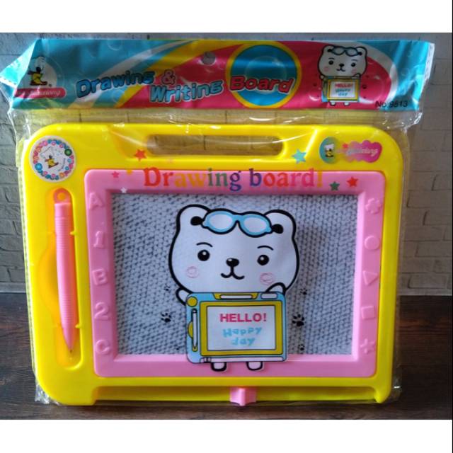 

21x17 cm Drawing & Writing Board Magnet/ Papan Tulis Magnet/ Mainan Anak Magic Board