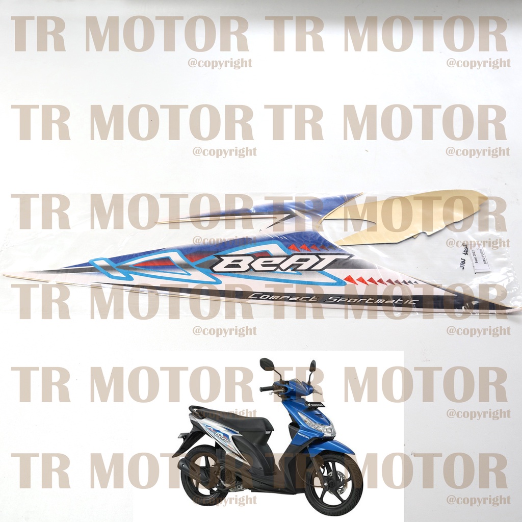 Stiker Motor Beat 2012 Karbu Sticker Striping Full Body Motor