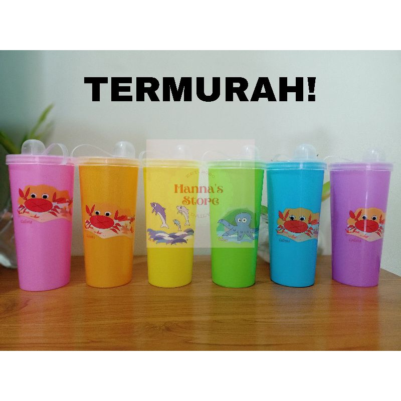 Botol minum anak calista/botol minum sedot/souvernir/botol minum plastik