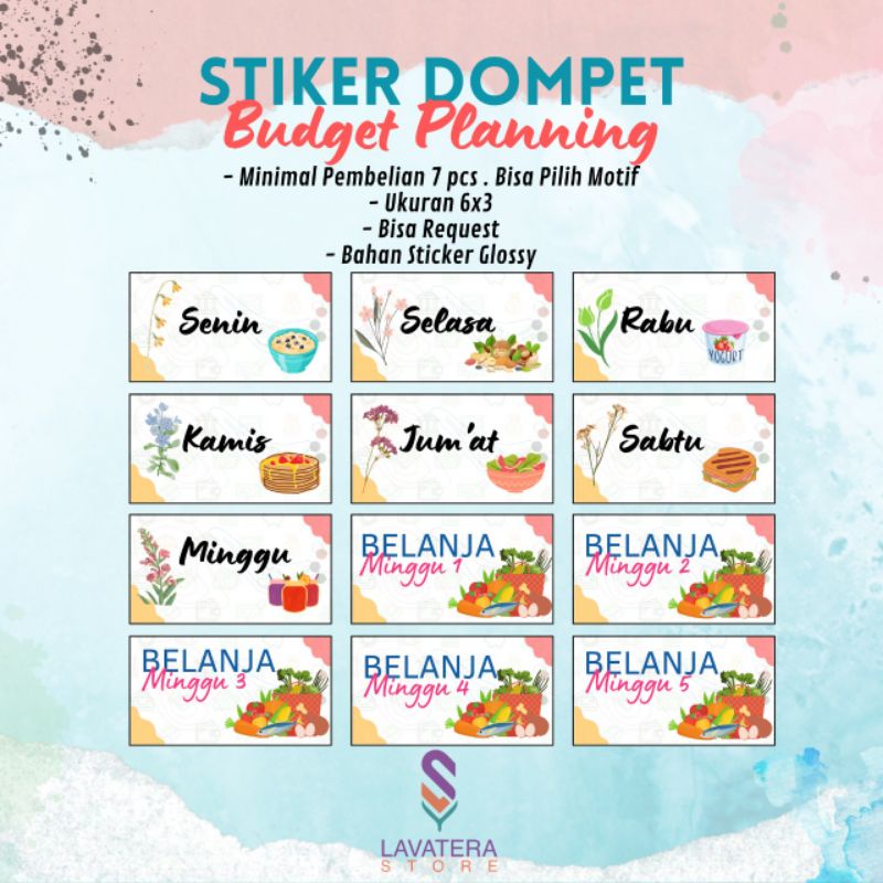 

Stiker Dompet Keuangan/Stiker Budgeting/Stiker Dompet Disiplin (STIKER GLOSSY)