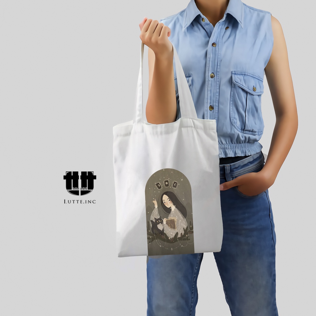 Tote bag Kanvas Original Lutte.Inc Totebag Wanita  Tas Tote ( Queen Series )