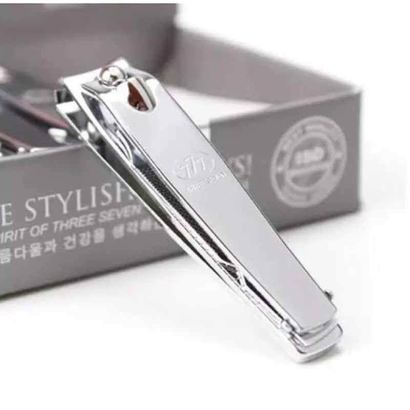 Gunting Kuku 777 original besar silver Nail Cutter import korea stainless steel