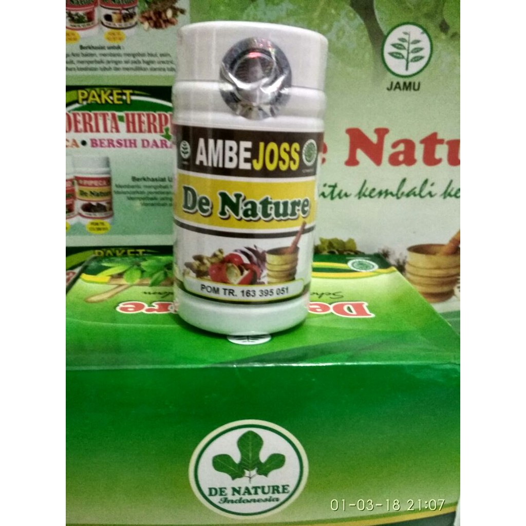 Ambejoss Obat Herbal Ambeien Wasir De Nature Stadium 1 - 4 Herbal ORIGINAL 100%  DENATURE OFFICIAL INDONESIA-1