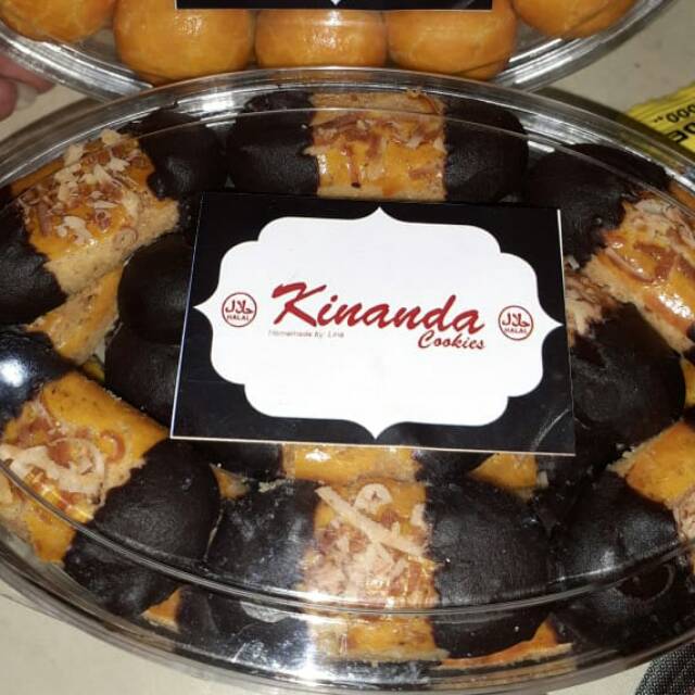

Kue kering lebaran kastangel coklat homemade dengan bahan premium