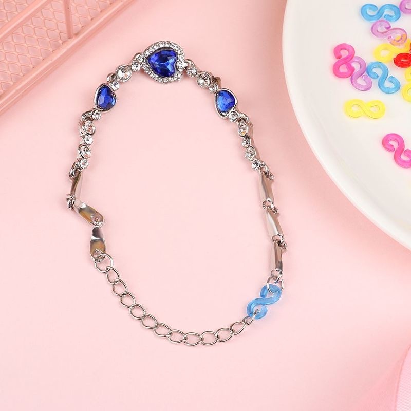 100pcs Klip Karet Gelang / Kalung Bentuk S Warna-Warni