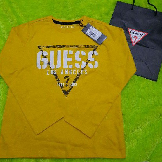 kaos lengan panjang anak laki-laki guess original