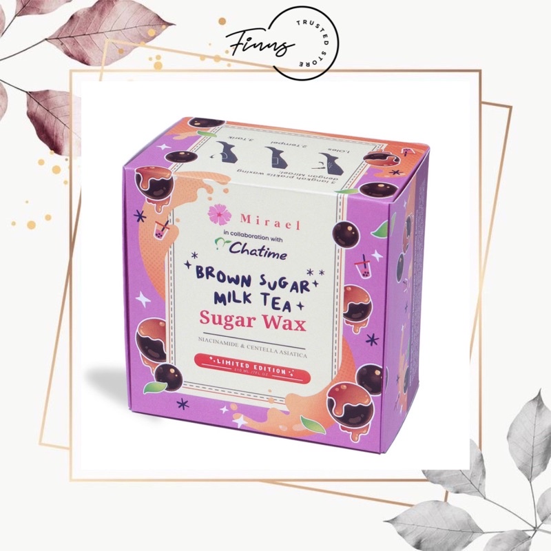 ❣️FINNS❣️Mirael Sugar Waxing Kit Brown Sugar Milk Tea X Chatime