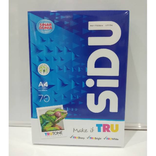 

Hvs A4 70 gsm SIDU (putih isi 50 lembar)