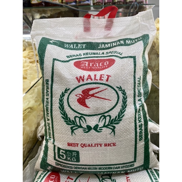 

beras cap walet ARACO 5 kg | beras asli aceh