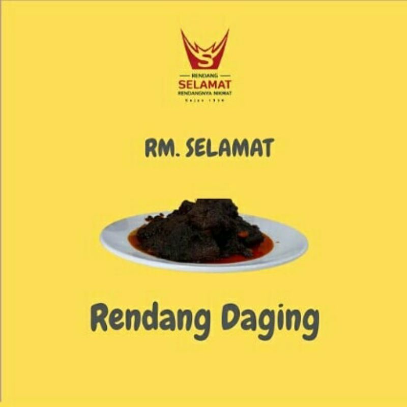 

Rendang Daging 1 kg RM Selamat Bukittinggi