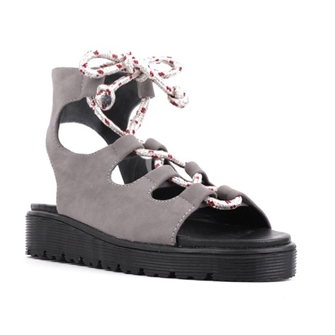 GLADIAN GREY |ManNeedMe x FAV| Sandal Wanita Sepatu Sandal Platform ORIGINAL