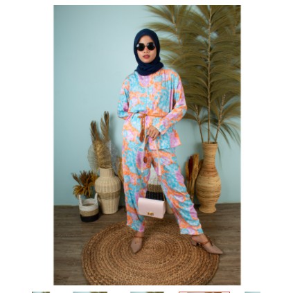 Arinda Set | Setelan Baju Muslim Remaja Murah | Setelan Wanita Terlaris | Outfit Muslim Wanita