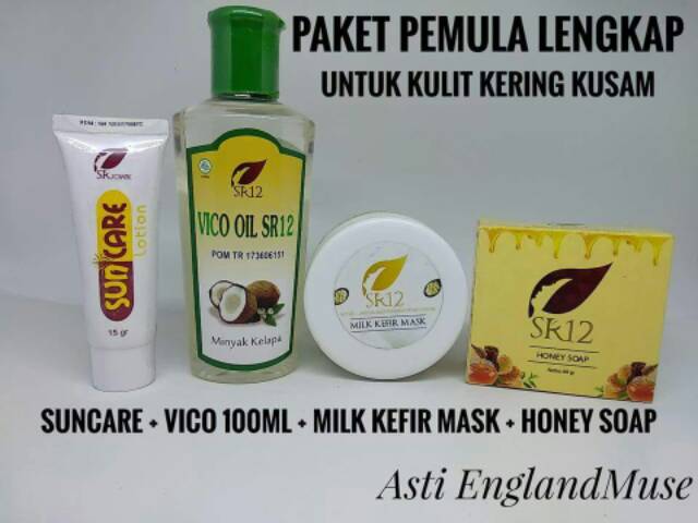 HOT...! Paket pemula Kulit normal/Berjerawat /Berminyak /Beruntus/Flek Hitam /Kulit  SensitifKering