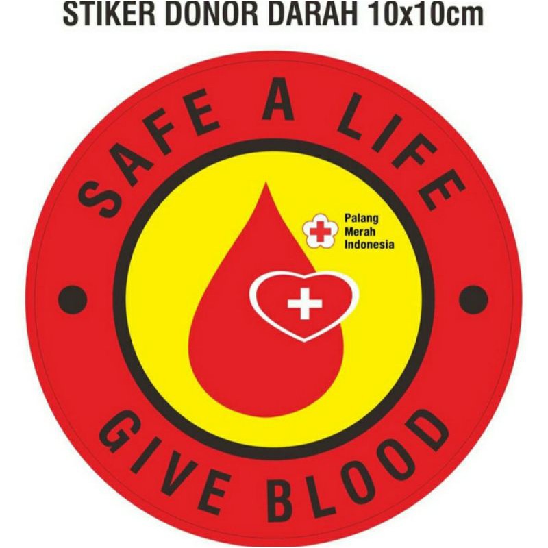 

STIKER VINYL DONOR DARAH 15x15CM