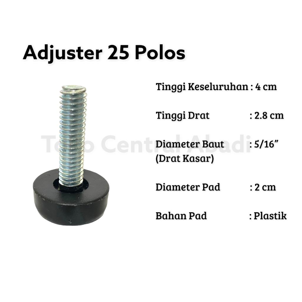 Stabil kaki kursi / kaki sofa / Adjuster 25 polos / Adjuster Kaki Meja / Adjuster / Alas Kaki Kursi 